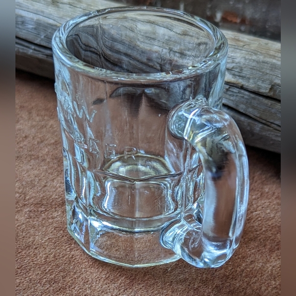 Vintage 1940's A&W Root Beer Mini Mug Embossed Heavy Glass Mug - Picture 5 of 11